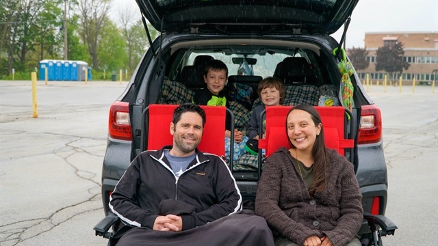 Family enjoys Drive-In Movie Day