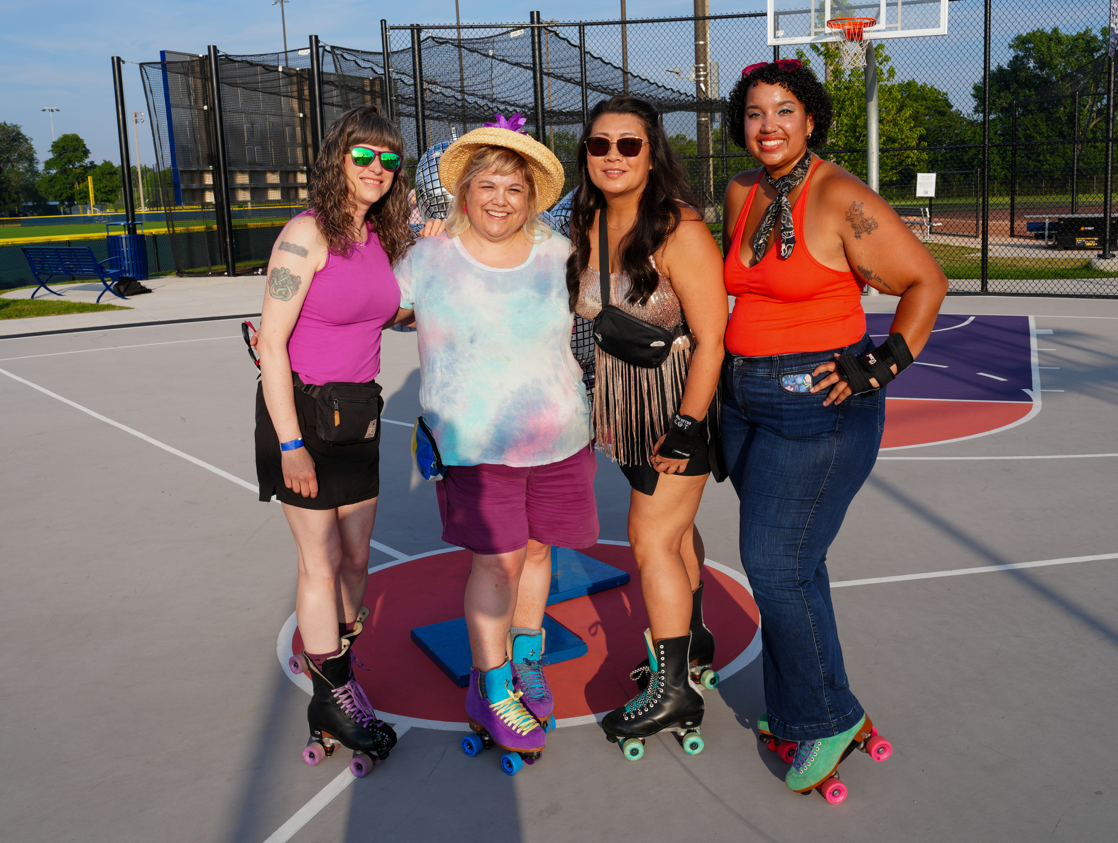 Adult Skate Night Participants at Wick Playfield