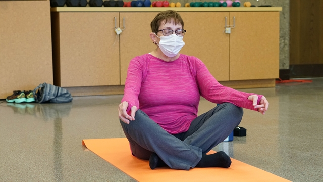 Gentle Yoga class at the OASIS