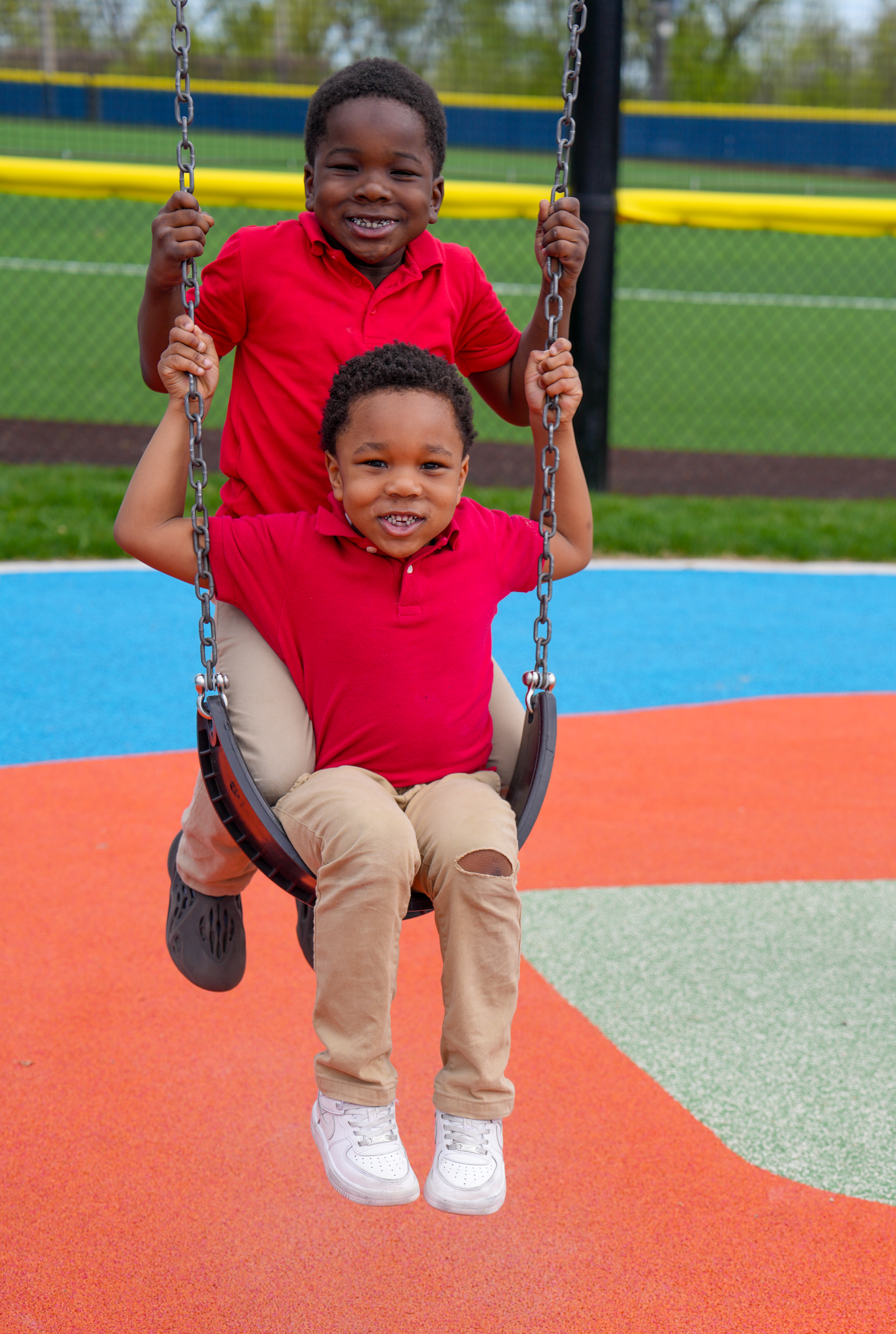 Wick Playfield Youth on Swings