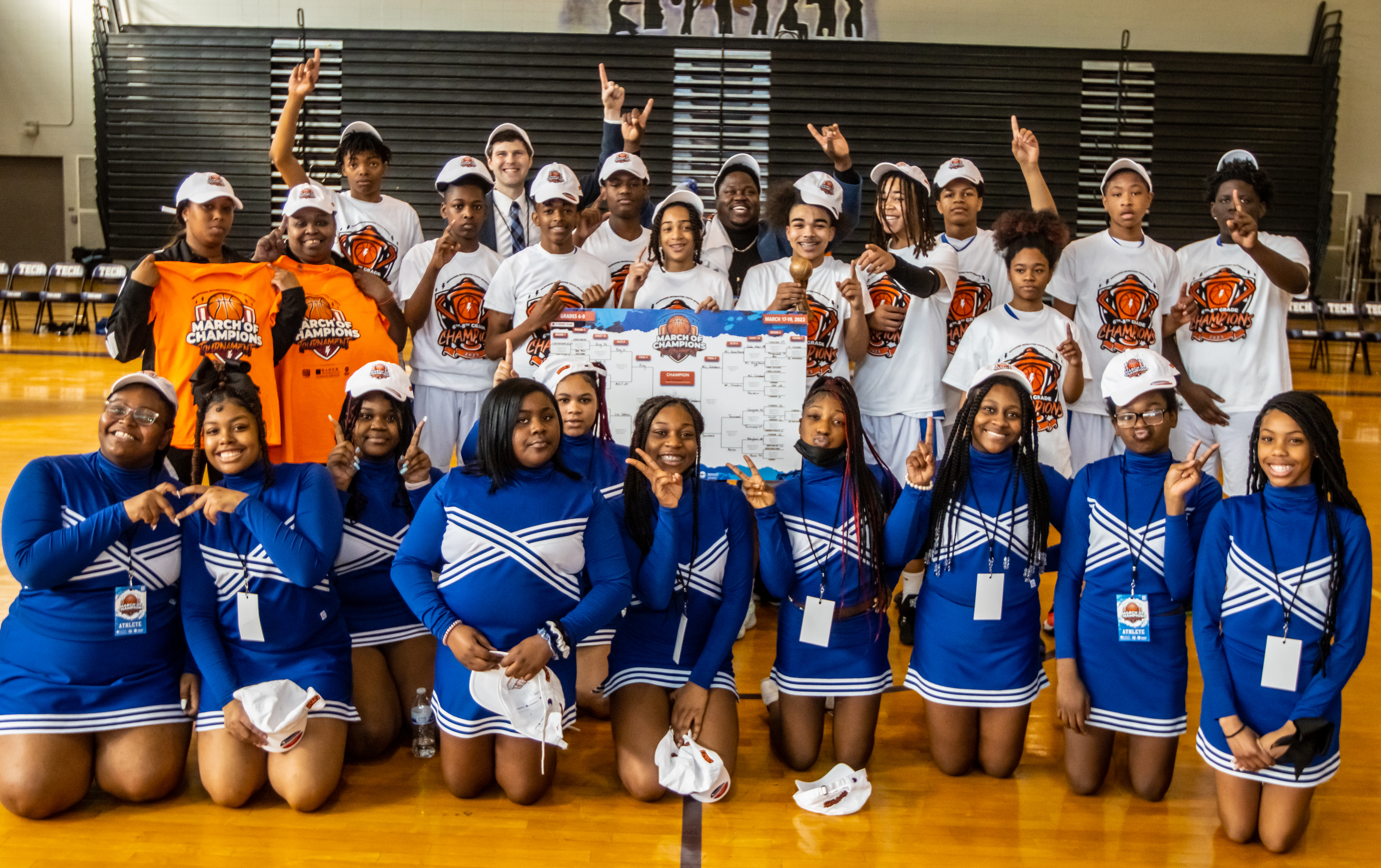 Champions at March of Champions Tournament in Grades 6-8